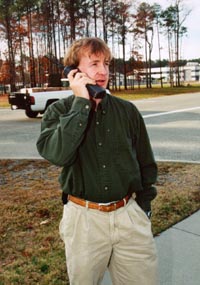 Rutt on the phone