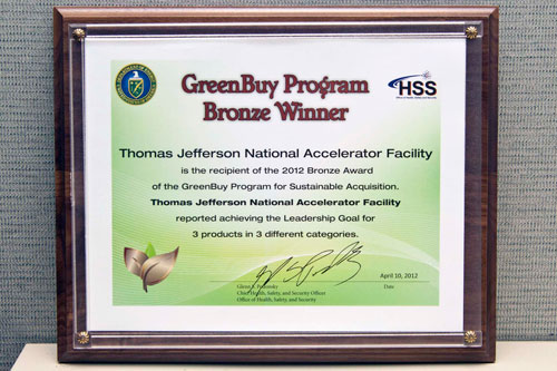 2012 Sustainability Award 