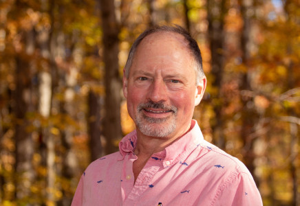 Kevin Jordan, outside in woods