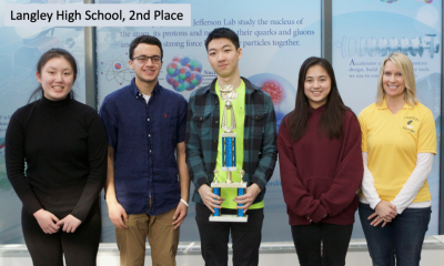 2019 Va. Regional HS Science Bowl 2nd place team