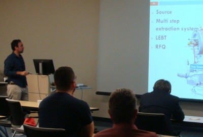 Program participant Cristhian Valerio worked on electron guns. 