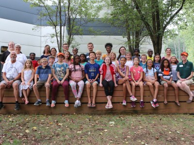 2019 Deaf Science Camp group photo with students and counselors