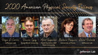 2020 APS Fellows Headshots -Roger Carlini, Rouven Essig, Ashot Gasparian, Barbara Pasquini and David Richards