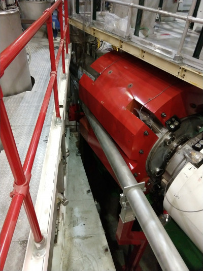 The Super High Momentum Spectrometer and beampipe - outside view