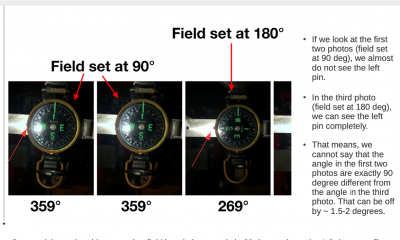 helium-3 target magnetic field measurements with compass