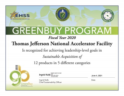 GreenBuy Certificate