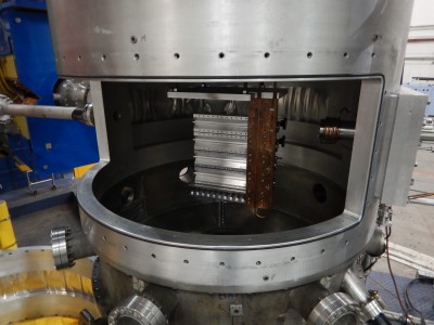 Target cells installed within the containment hut connected to the experiment 