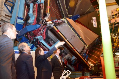 Group tour in Experimental Hall B