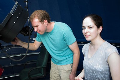 Alexandra Cramer, right, and Jacob Gunnarson in 2015