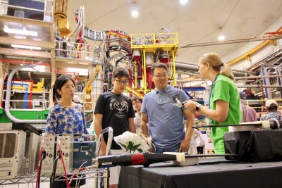 Members of the JLab community interact with the public at the Open House in 2018 - Hall C